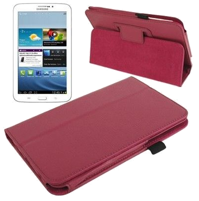 Housse Intégrale Anti Choc Rayure Poussière Cuir Rose Samsung Galaxy Tab 3 7' Faux cuir YONIS