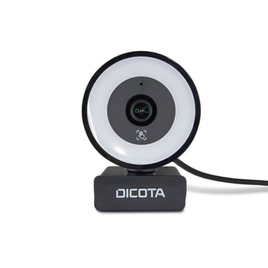 DICOTA D32066 webcam 5 MP 2592 x 1944 Pixel USB 2.0 Nero (WEBCAM RINGLIGHT 5MP - )