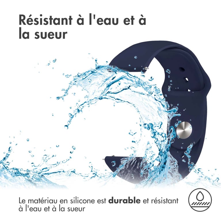 imoshion Bracelet Sport en silicone Connexion universelle de 22 mm Neuf - vue 2