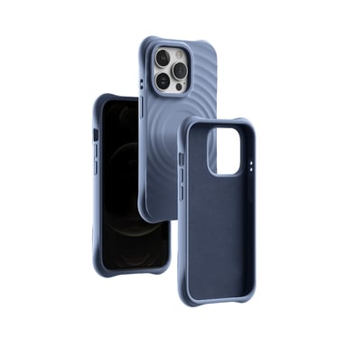 JAYM - Coque Silicone Premium Denim Blue compatible [Apple iPhone 16 Pro] - 100% Silicone et Microfibre - Renforcée et Ultra Doux