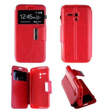 Funda Folio roja compatible con Alcatel One Touch Pop D5