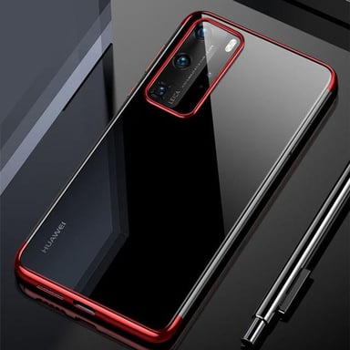 Coque Silicone Bord pour ''HUAWEI P40 Pro'' Bumper Fine Transparente