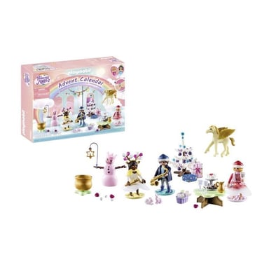 PLAYMOBIL 71348 Calendrier de l'Avent - Arc-en-ciel- La magie de Noël - 24 cases a ouvrir- pour attendre Noël