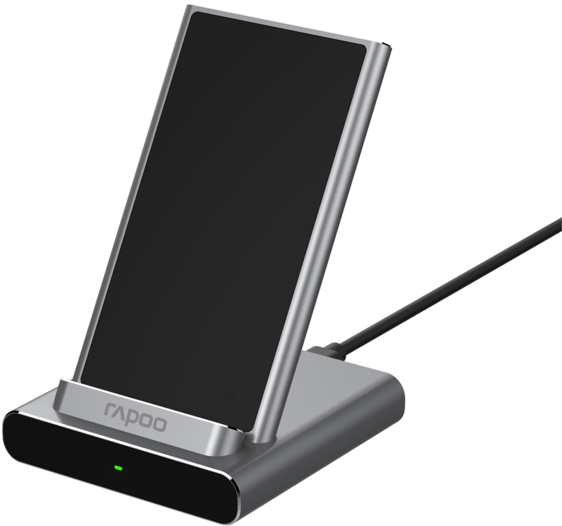 Support de charge QI XC350 sans fil, Argent