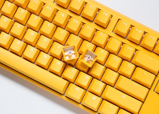 Ducky One 3 Yellow TKL teclado Juego USB Alemán Amarillo