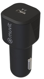 Muvit For Change Chargeur Voiture Pd Usbc 18W Noir