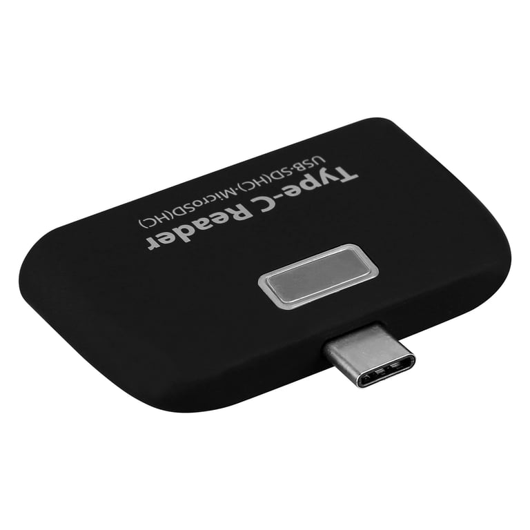 Lecteur de cartes pour Smartphone Type-C Android SD Micro SD USB Adaptateur  Universel (NOIR) - Shot Case