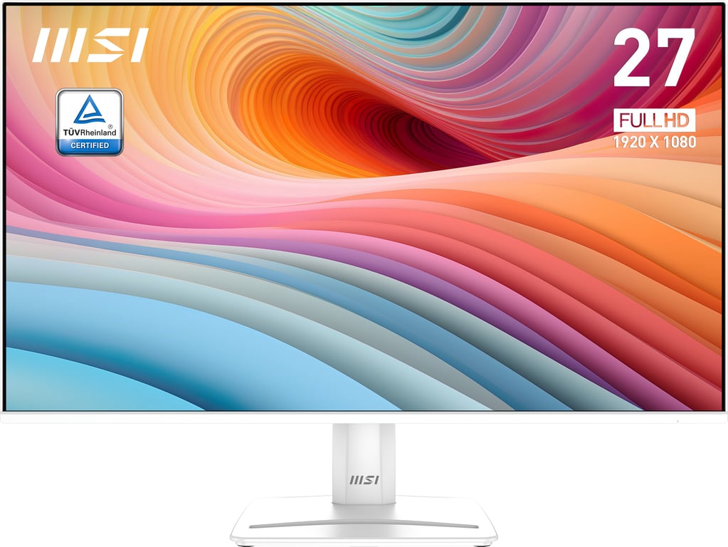 MSI Écran Pc Pro Mp275w E2 27 Full Hd Ips Blanc + Haut-parleurs - vue 4