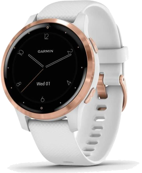 Garmin vivoactive 4S - Montre connectée GPS multisports - Rose Gold White