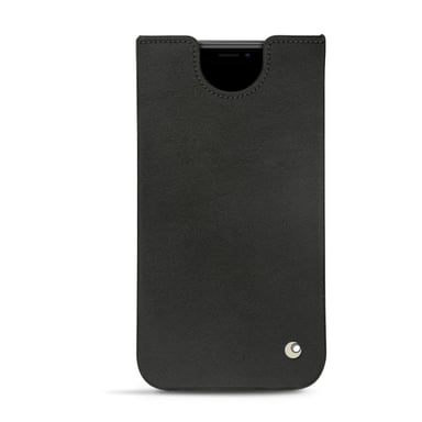 Pochette cuir Apple iPhone 11 Pro Max - Pochette - Noir - Cuir lisse premium