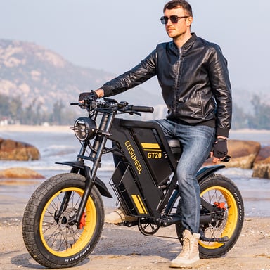 Moto eléctrica todoterreno COSWHEEL GT20 de 20 pulgadas con motor de 1000 W y batería de 48 V y 25 Ah