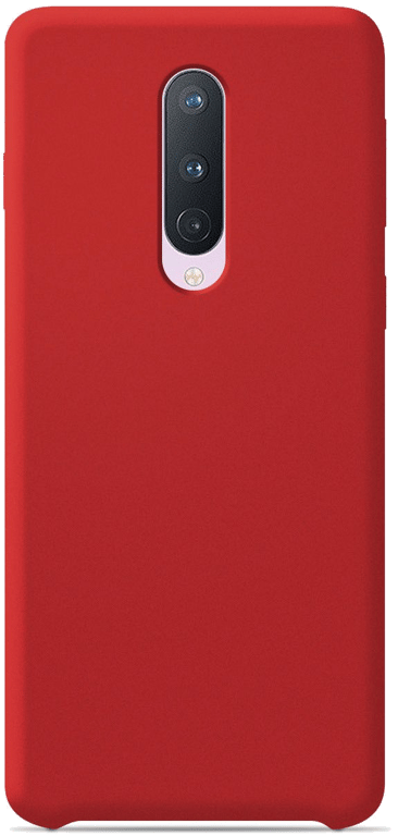 Coque silicone unie compatible Soft Touch Rouge OnePlus 8