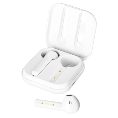 Cuffie wireless on-ear Sonik Elite con custodia di ricarica, bianco