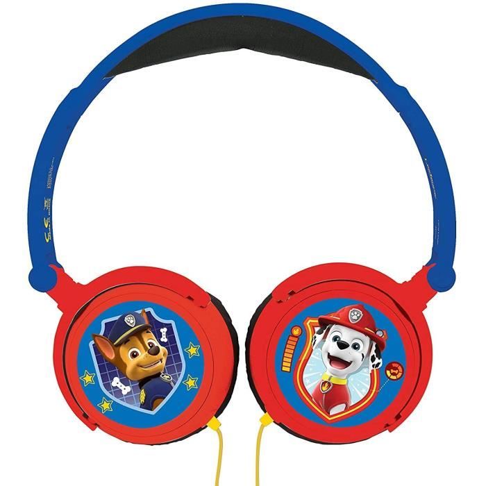 Casque stéréo filaire pliable Pat' Patrouille pour enfants avec limitation de volume d'écoute LEXIBOOK - vue 3