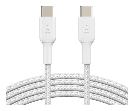 Cavo intrecciato da USB-C a USB-C BOOST CHARGE? (1 m), bianco
