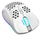 DELTACO GAMING - WHITE LINE WM80 - Souris gaming optique Sans fil 4800 DPI, 1000 Hz, Ultra légère, RGB, 7 boutons