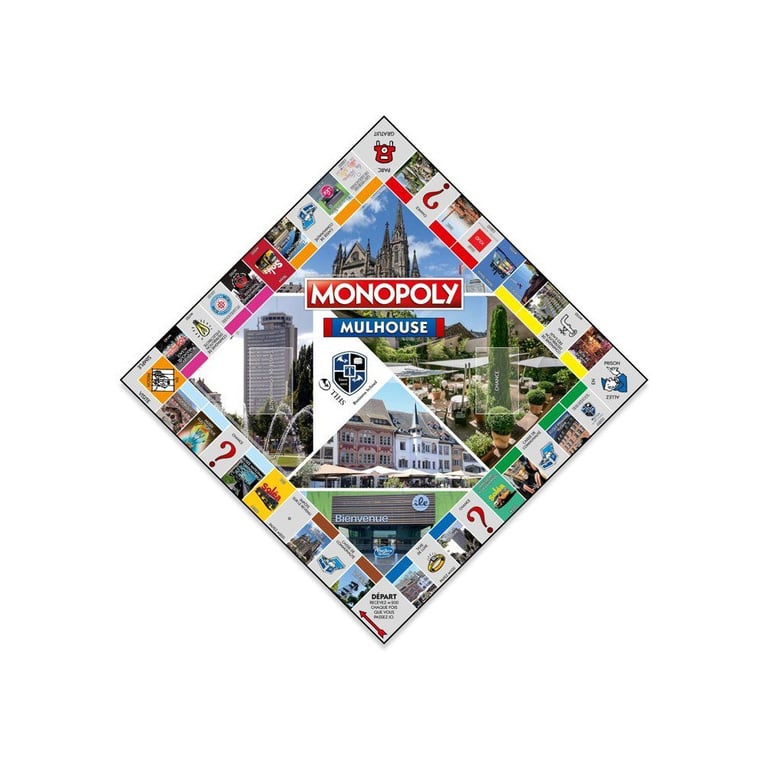 Monopoly Mulhouse Jeu de société WINNING MOVES Édition locale collector - vue 1