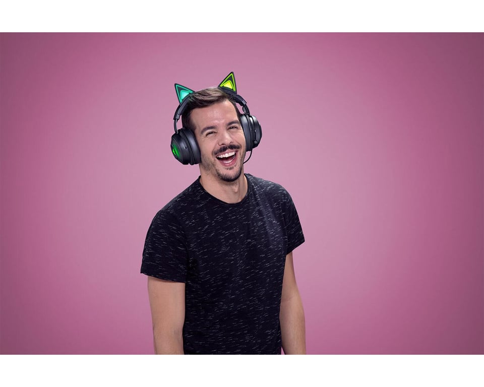 Casque Gaming Razer Kraken Kitty Edition – Filaire, Éclairage Chroma RGB - vue 4