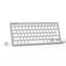TECKNET X315 Clavier sans fil ergonomique - 78 touches - fin silencieux - Argent