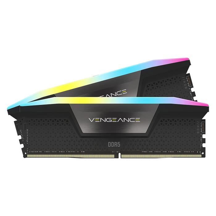 Mémoire RAM CORSAIR Vengeance RGB DDR5 RAM 2x16Go 6000MHz CL30 - vue 2
