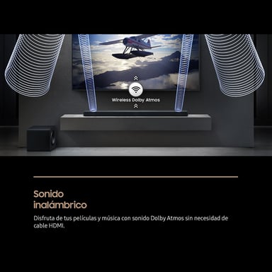 Samsung Q-series Barra de sonido QS750F Serie Q 5.1.2 con subwoofer y Dolby 5.1ch