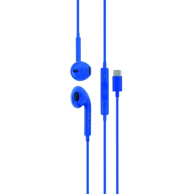 DCU Advance Tecnologic 34151012 écouteur/casque Écouteurs Avec fil Crochets auriculaires Appels/Musique Bleu