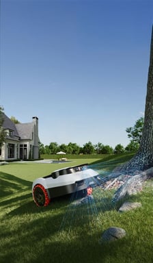 Robot tagliaerba Navimow Serie I I210E LiDAR Pro, bianco