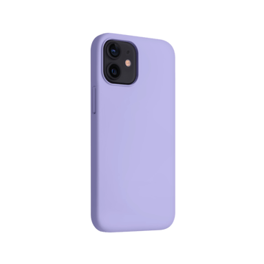 Funda antigolpes de gel de silicona suave para Apple iPhone 12 mini, Violeta lila