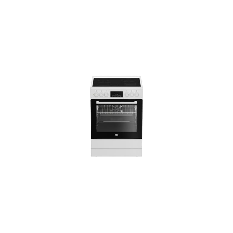 Cuisinière Beko FBE67300WCS 60 cm Céramique 72 L Multifonction Blanc - Neuf
