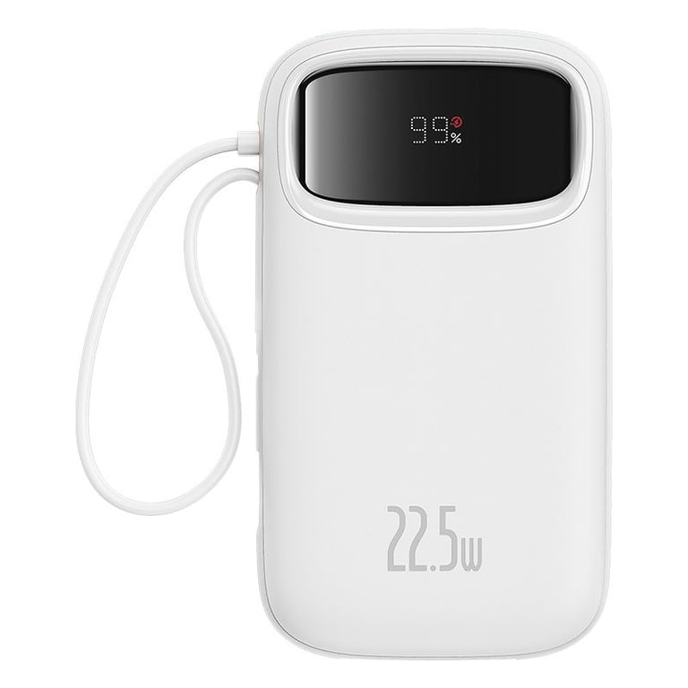 Baseus Qpow2 Dual Cable Digital Display Fast Charge Power Bank 10000mAh Stellar Lithium Polymère LiPo Neuf - vue 3