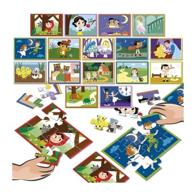 Puzzle Battle Junior Contes - Collezione completa di puzzle educativi