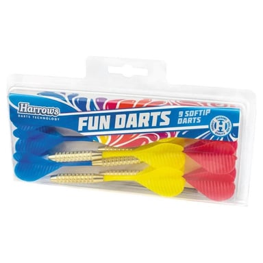 Lot de 9 fléchettes colorées avec pointes en nylon pour un jeu optimal