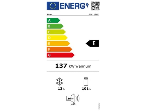 Beko Réfrigérateur table top 114 litres - TSE1284N Blanc - vue 8