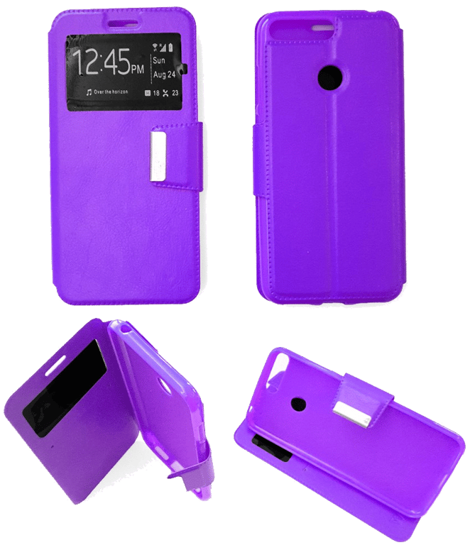 Etui Folio compatible Violet Huawei Honor 7A