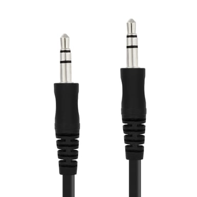 Cable de audio Jack 3,5 mm Auxiliar Sonido estéreo 3m LinQ - Negro