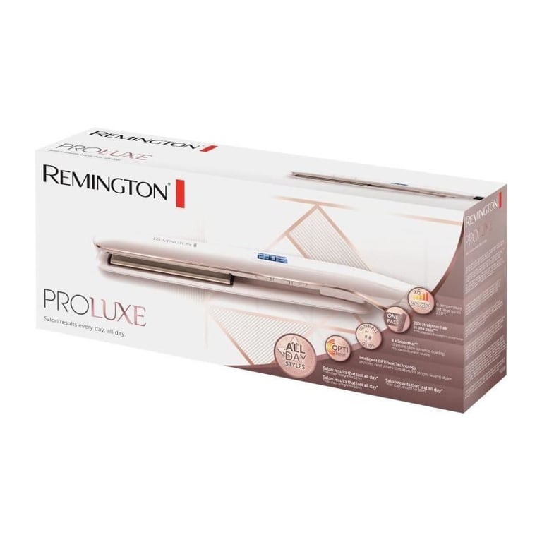 Lisseur Céramique Remington S9100 PROLUXE – 230°C, 9 Réglages, Arrêt Automatique - vue 4