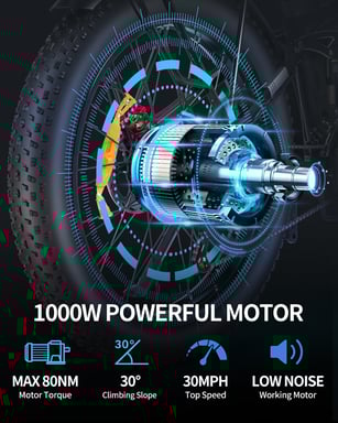 Vélo électrique pliant Ridstar H26 Pro 26'' Moteur 1500W Batterie 48V 23Ah