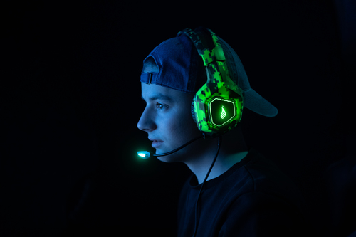 SureFire Skirmish Auriculares Alámbrico Diadema Juego USB tipo A Negro, Camuflaje, Verde