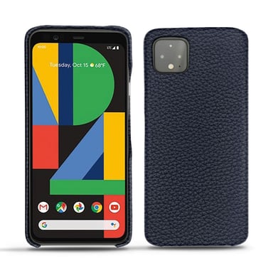 Coque cuir Google Pixel 4 -  - Cobalt ( Pantone #2b253f ) - Cuir grainé