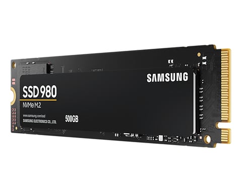 SSD SAMSUNG Serie 980 500 GB M.2 2280 PCIeGen.3 X4, NVMe1.4 DRAMless Velocidad de hasta 2600 MB/s MZ-V8V500BW