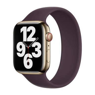 Bracelet Boucle unique en Silicone pour Apple Watch | 38/40/41/42 mm - Taille 6 - Dark Cherry