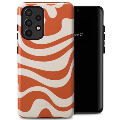 Selencia Coque arrière Vivid pour Samsung Galaxy A52(s) (5G/4G) - Dream Swirl Orange