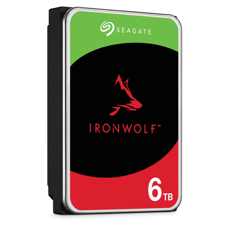 Seagate IronWolf ST6000VN006 disque dur 6 To 5400 tr/min 256 Mo 3.5  Série ATA III - Neuf