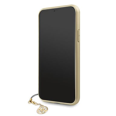 Custodia Guess per iPhone 11 marrone 4G Charms Collection