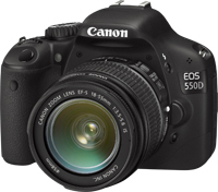 Canon EOS 550D + EF-S 18-55mm Kit d'appareil-photo SLR 18,7 MP CMOS 5184 x 3456 pixels Noir