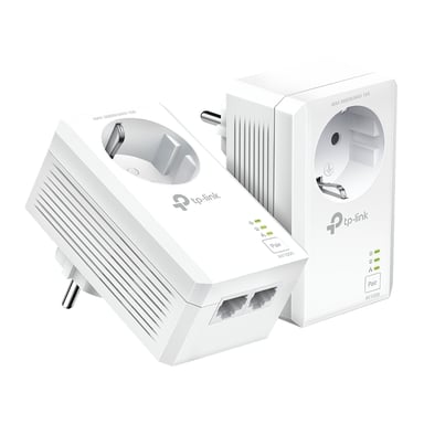 TPLINK AV1000 Kit de inicio Powerline Passthrough de 2 puertos Gigabit