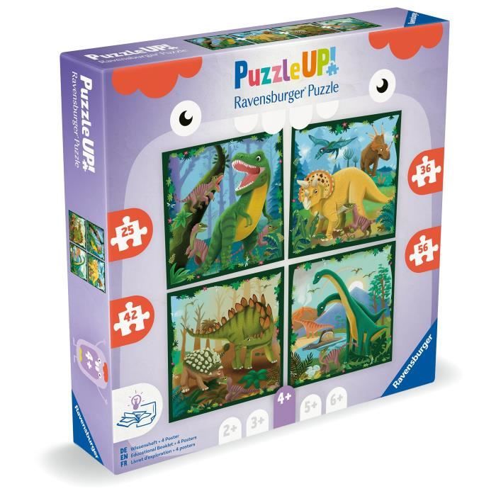 3 Puzzle Up! : Les dinosaures Ravensburger France - vue 5