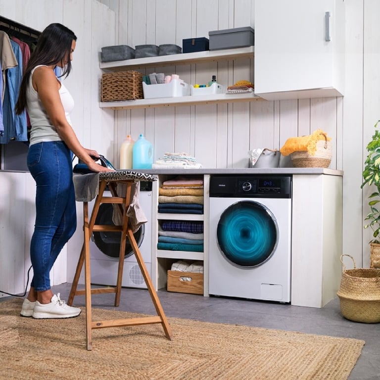 Cecotec Lave linge 12Kg Chargement Frontal Bolero DressCode 12500 Inverter. Finition Moteur Inverter Plus SteamMax 16 programmes Nettoyage à la vapeur DelayStart Écran de contrôle total - vue 3