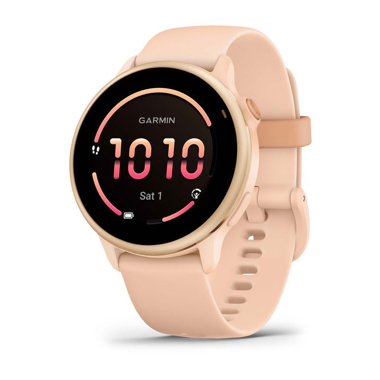 Vívoactive 6 AMOLED 42 mm 390 x 390 pixels Écran tactile Rose Wifi GPS (satellite) - Neuf