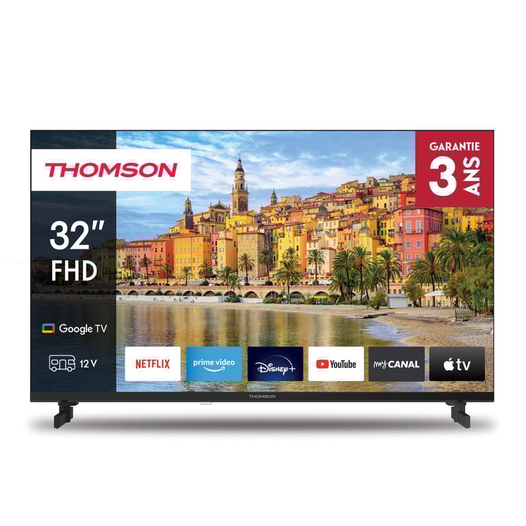 TV LED Thomson 32FG2S14C 32 81 cm Google TV Full HD 12V - vue 3